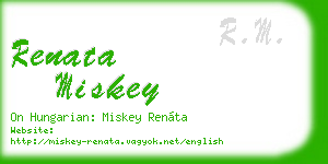 renata miskey business card