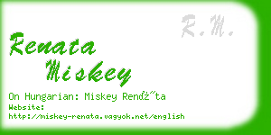 renata miskey business card